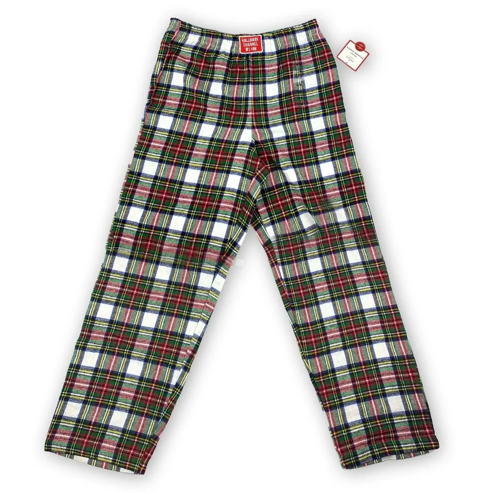 Hallmark Channel #1 Fan Plaid‎ 100% Cotton Pajama Pants Unisex Sz L